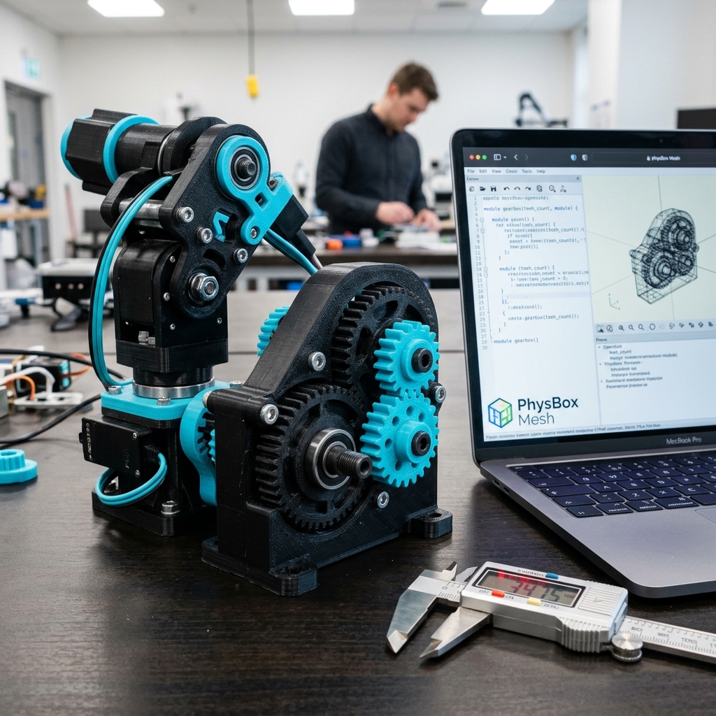 3D Printed Parametric Mechanical Assembly